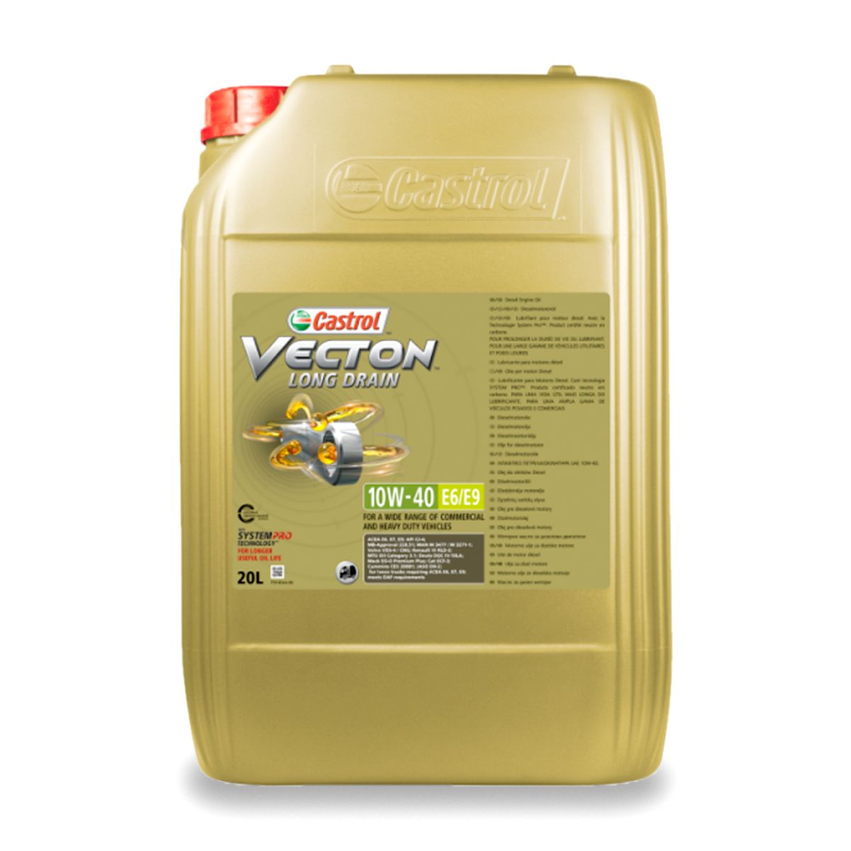 Castrol Vecton Long Drain 10W-40 E6/E9, 20L